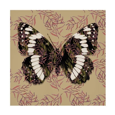 Karen Drayfus 'Butterfly In Tan' Canvas Art,14x14